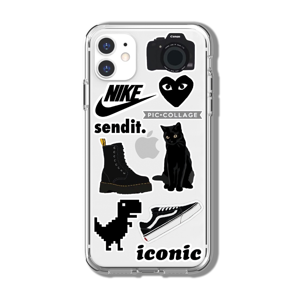 

Sticker All Black Aesthetic Stiker Waterproof (10pcs)