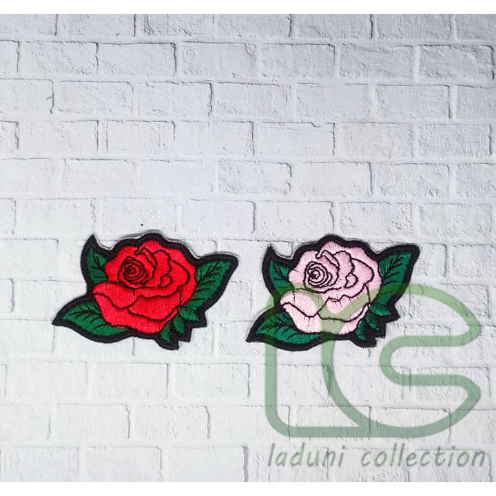 Patch Bordir BUNGA | Patch Bordir BUNGA ROSE