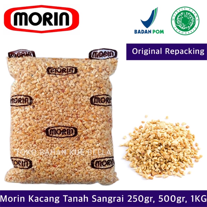 MORIN Kacang Tanah Sangrai 500gr (REPACK) Topping Kacang Tumbuk