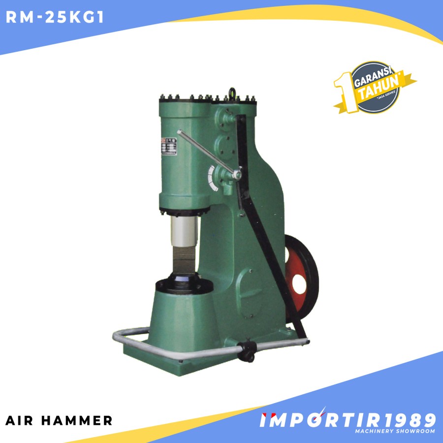 Mesin Tempa Palu Pandai Besi 25Kg Power Pon Air Forging Hammer Importir - RM25KG1