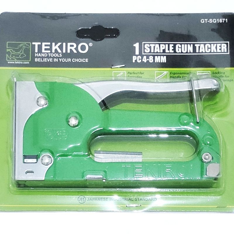 

tekiro staple gun tacker stapling staples tembak jok kulit karpet