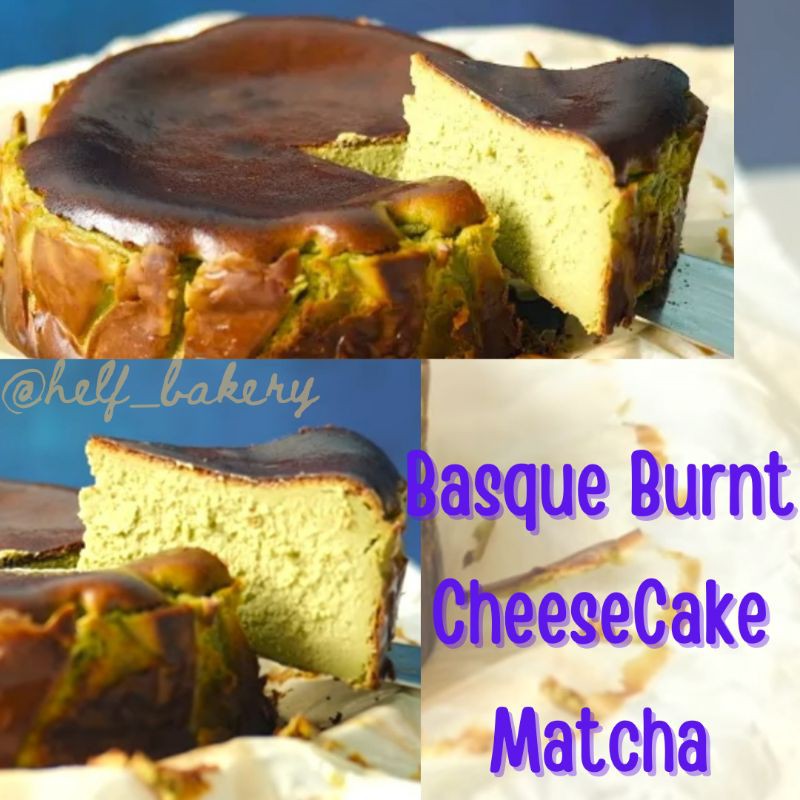 

Basque Burnt Cheese Cake - Matcha