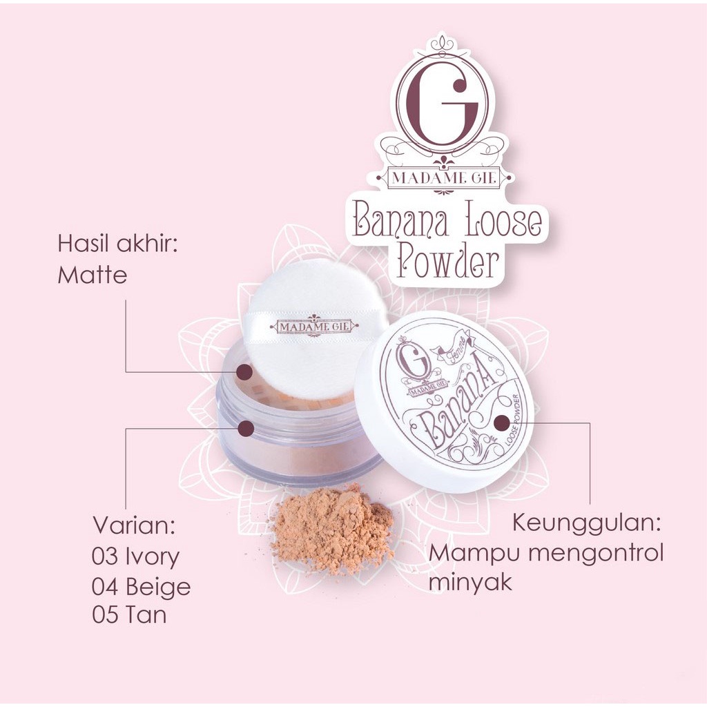 MADAME GIE BEDAK TABUR FEMME BANANA LOOSE POWDER [SWEETSPACE]