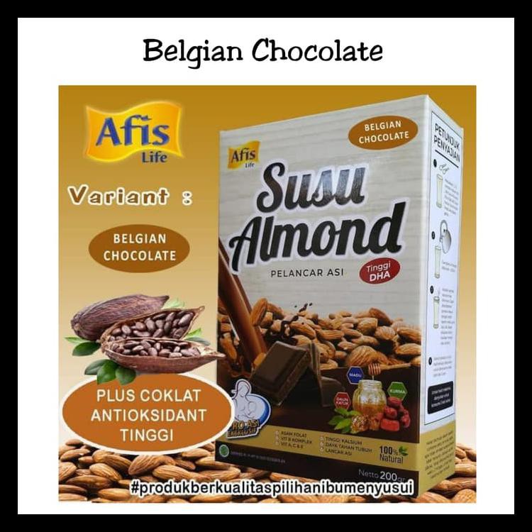 

[[Bayar Ditempat]] Susu Almond Coklat Afis Life Belgian Chocolate 200Gram Stok Terbatas