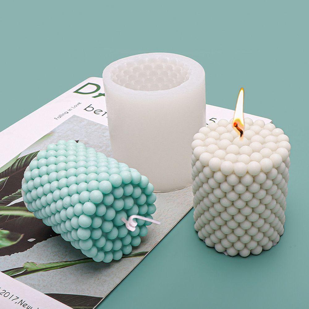 Chookyy Cylinder Candle Mold Perlengkapan Pernikahan Silikon Handmade Kue Resin Molds