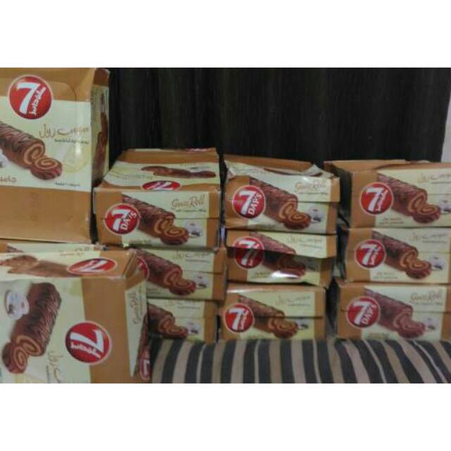 

Ready stock Promo swiss roll 7days jumbo 55 gram /pcs