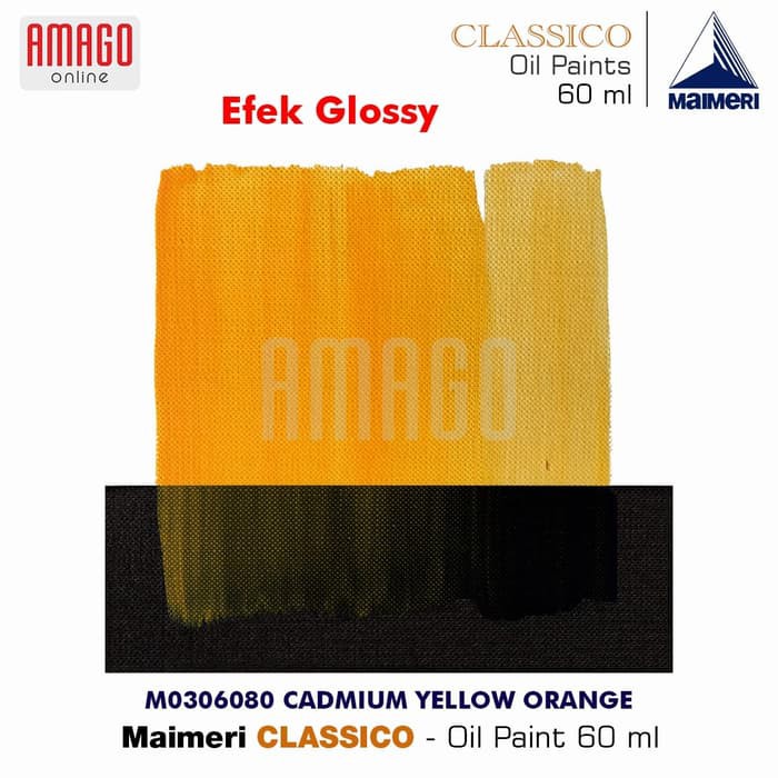 MAIMERI CLASSICO - OIL PAINT - CADMIUM YELLOW ORANGE - 60ML - M0306080