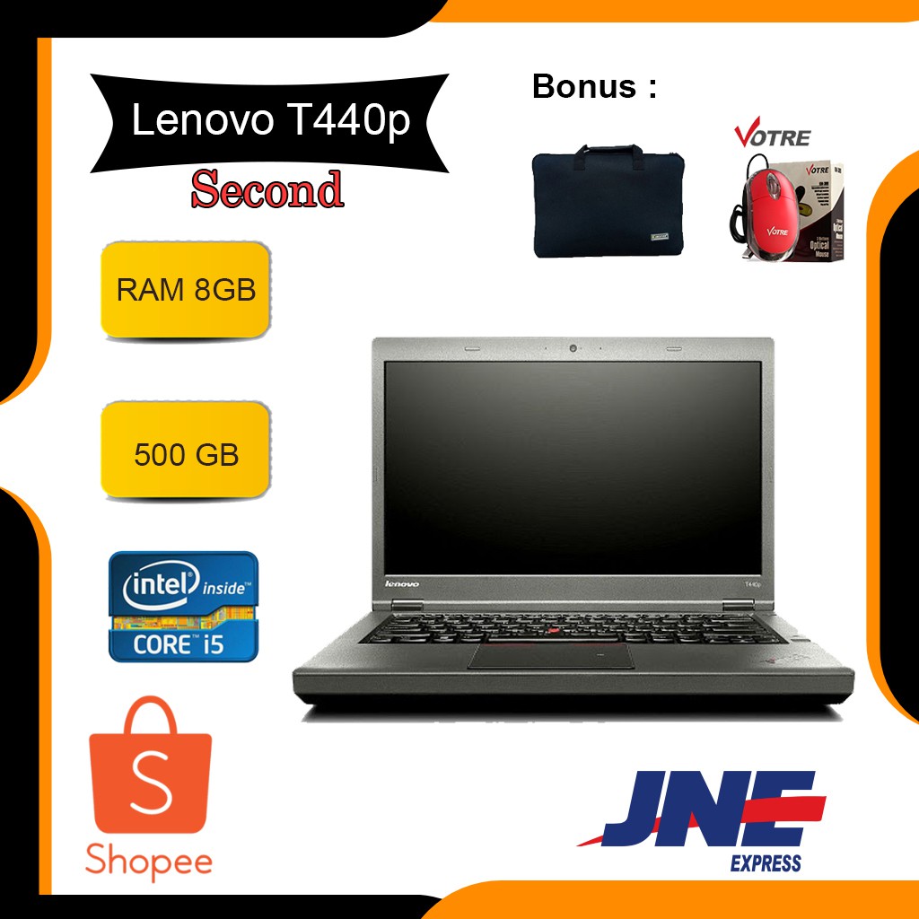Laptop Lenovo T440p Core i5 - Super murah - Laptop Kuliah - Laptop Berkualitas | Windows 10