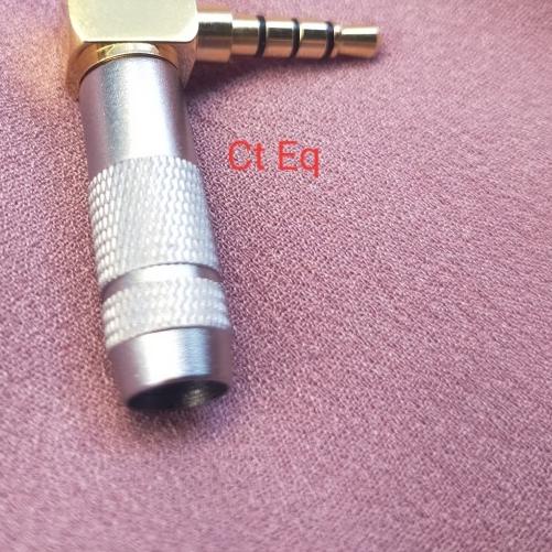☎ jack 3.5mm 4 pole 3 garis Sudut 90 jack L jack Siku ✺