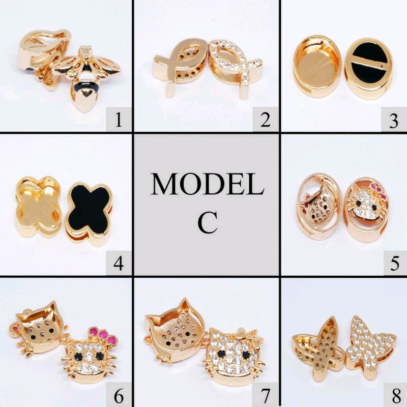 Charm Liontin gelang pasir titanium/gelang sabuk Atau Gesper