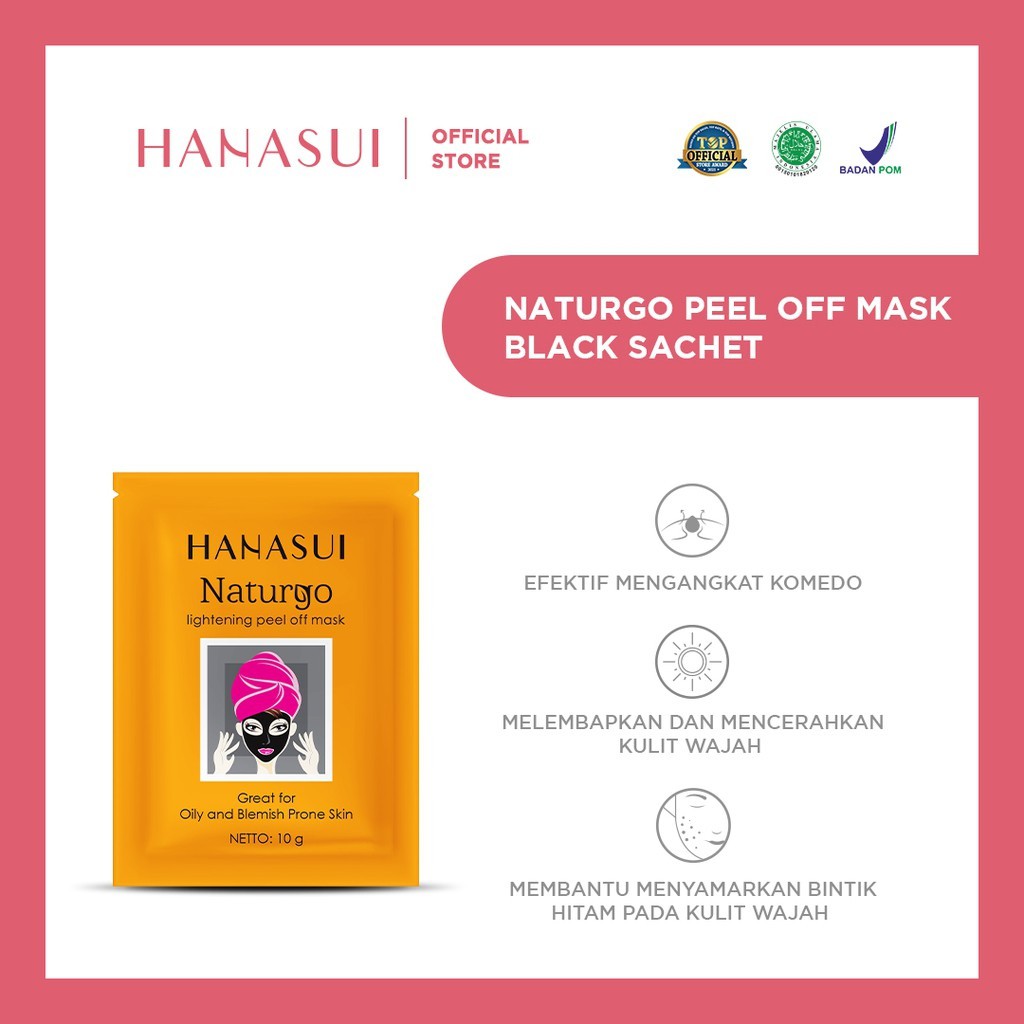 Hanasui Naturgo Peel Off Mask Black / Gold