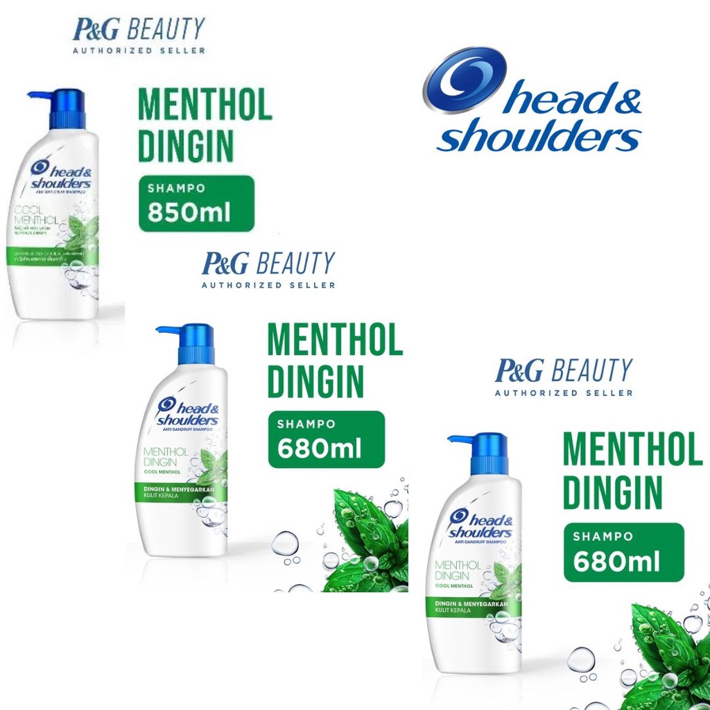 Head &amp; Shoulders Anti Dandruff Shampoo Cool Menthol+ / Lemon Fresh+ 850ml / 680ml / 400ml ml