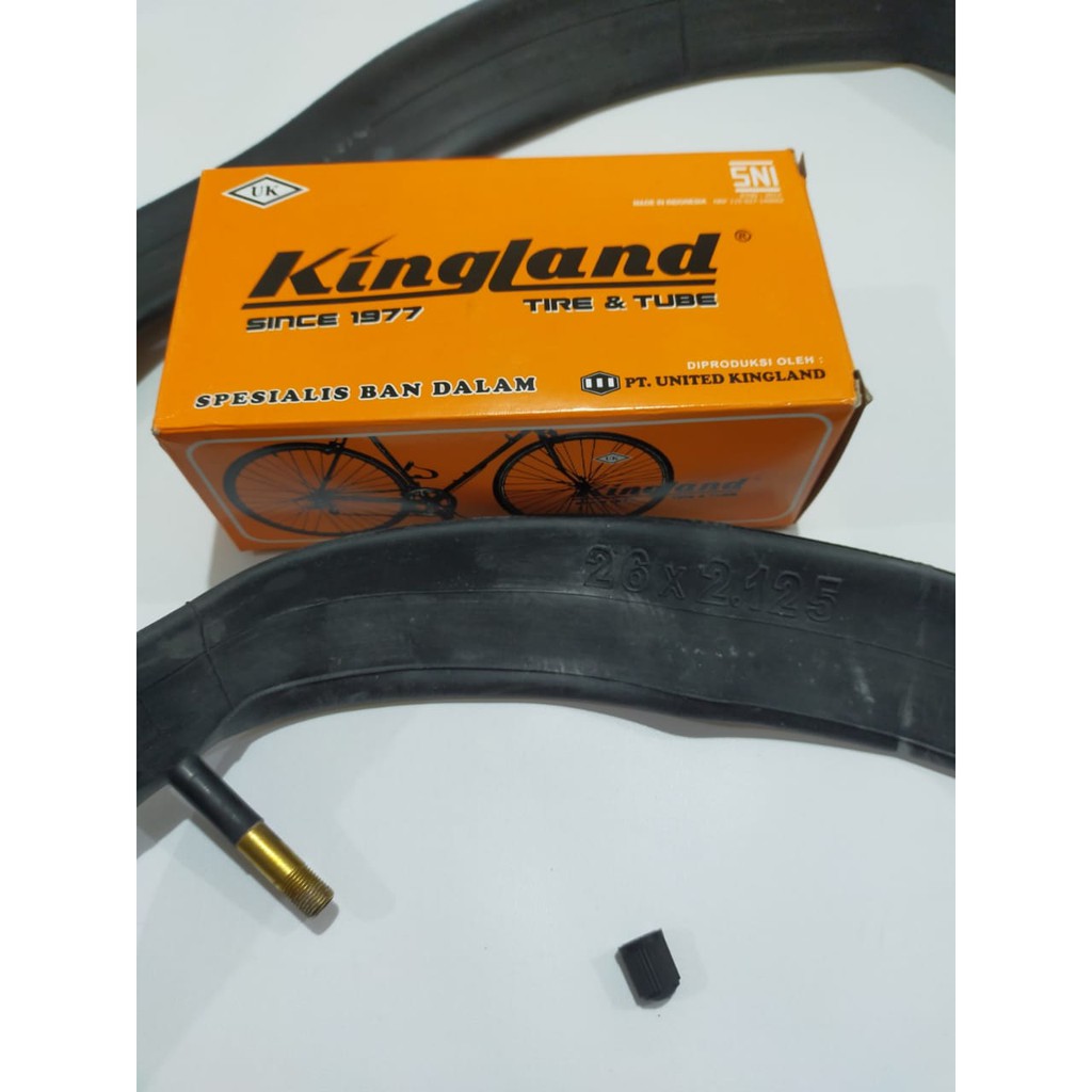 Kingland Ban dalam 26 x 2.125 pentil motor AV panjang 48 mm sepeda MTB federal