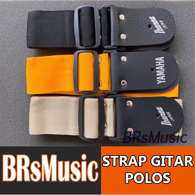 Strap Gitar Model Polos Selempang Sabuk Gitar Ukulele Murah