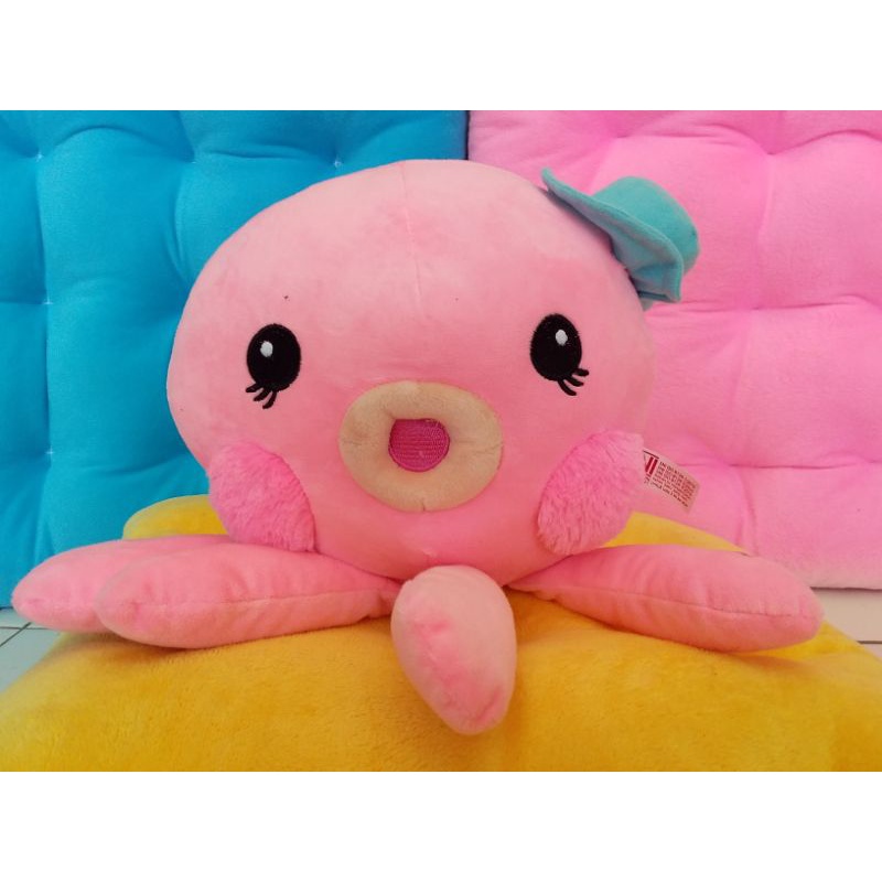 Boneka Gurita Ukuran Mini Bentuk Hewan Hadiah Kado Gift Lucu Lembut Halus