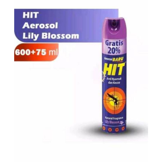 Hit Semprot nyamuk dan kecoa 600ml gratis 75ml