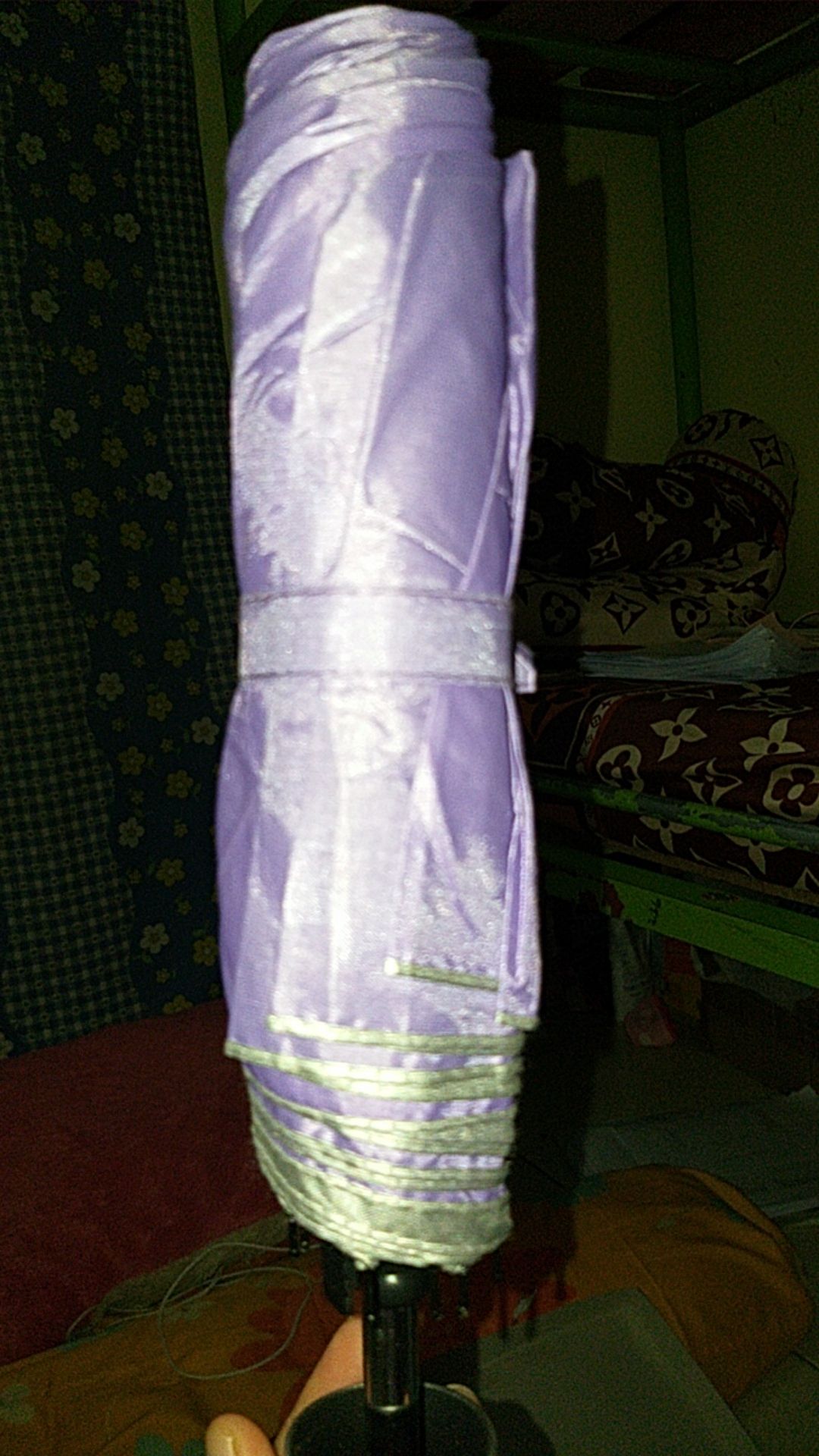 Payung Lipat 3 Silver Polos Promosi Warna Warni -l3018d