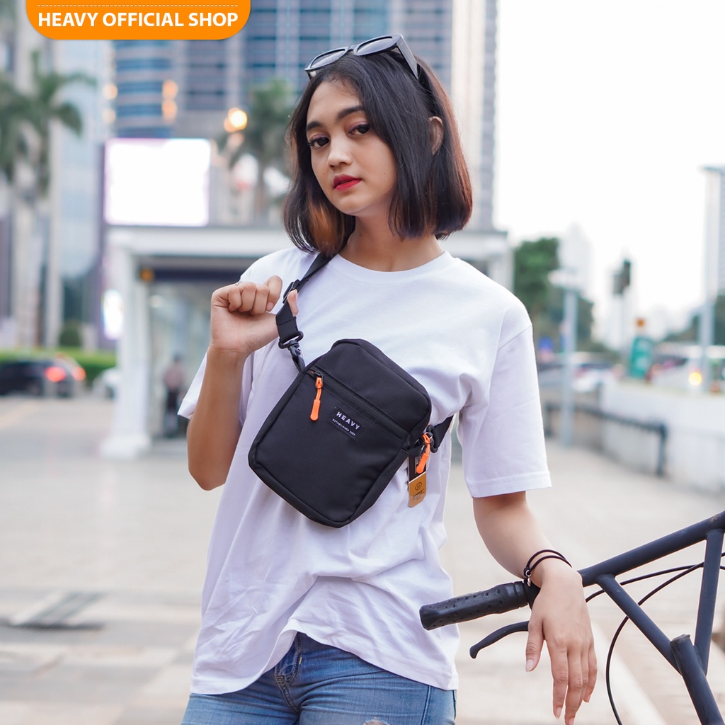 Tas Slingbag Casual | Heavy Nykew Black Series | Tas selempang bahu pria pouch bag