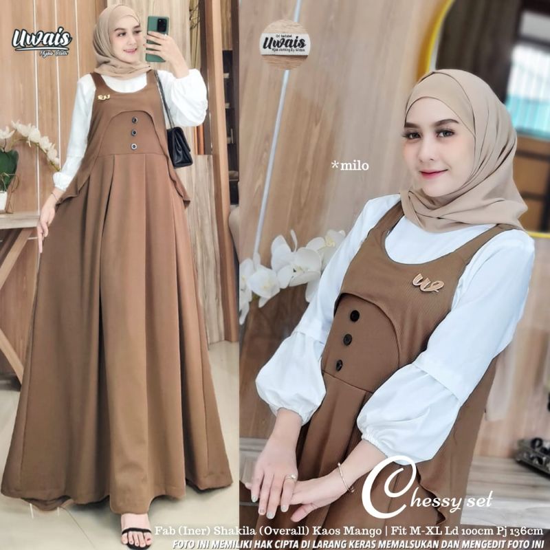 chessy SET Atasan Baju Cantik Bawah Rok Keren Harga Grosir ori by uwais