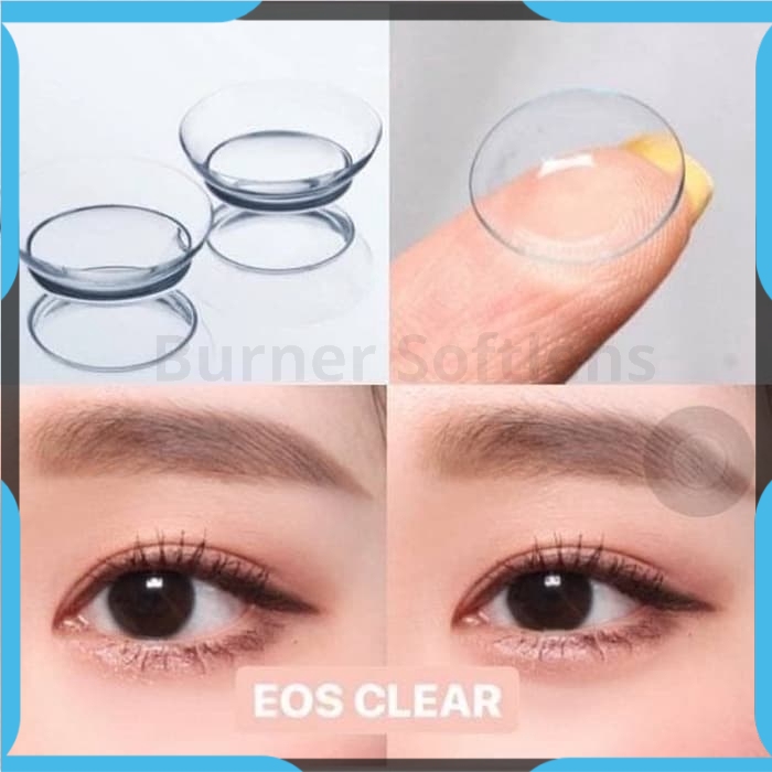 SOFTLENS FUZZY EOS CLEAR BENING -6.00 SD -10.00 lensa kontak mata Softlen Normal / minus