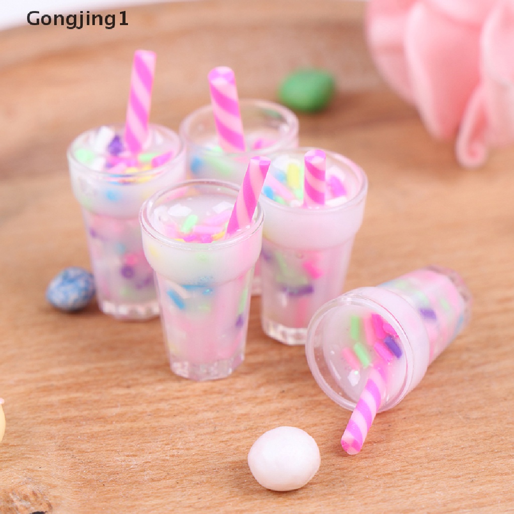 Gongjing1 5Pcs / Set Mainan Miniatur Botol Krim Skala 1: 12 Untuk Dekorasi Rumah Boneka