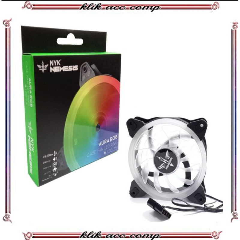 Fan Case Gaming NYK Nemesis AURA RGB 12CM/fan casing cpu/cooler pc