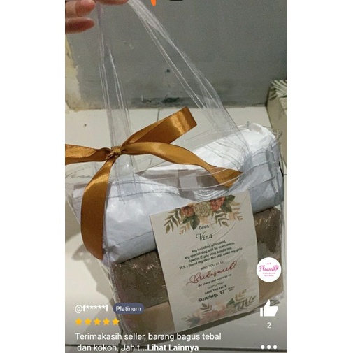 

Tas Souvernir Hantaran Transparan READY STOK full S ABC