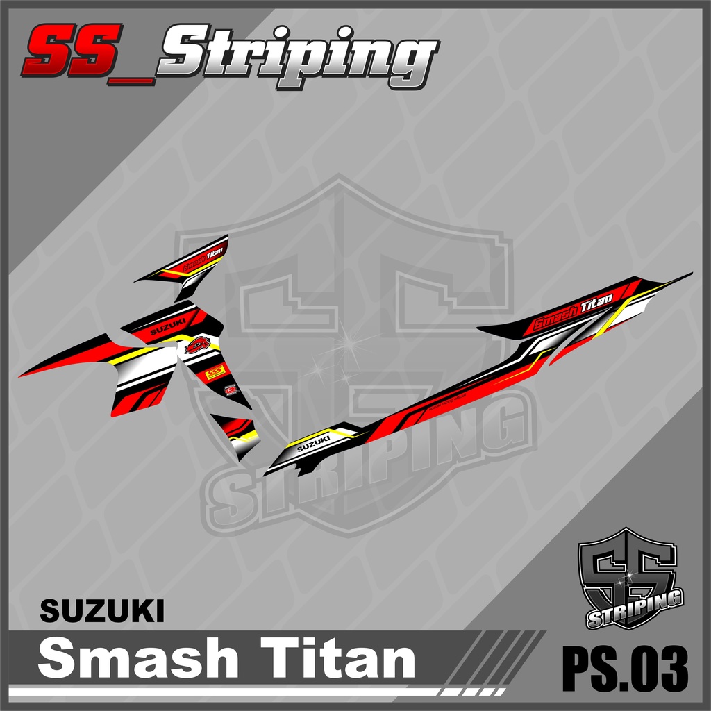 Sticker Striping List Variasi Smash Titan - Striping Smash Titan. PS.003