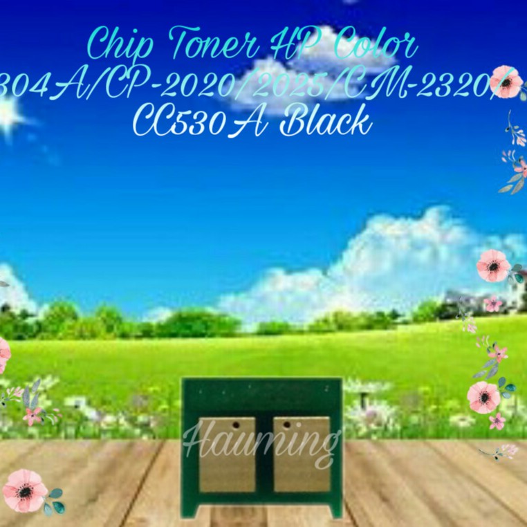 Chip Toner HP 304A CP2020 CP2025 CP2025dn CP2025n CP2025x CM2320 CC530A Black