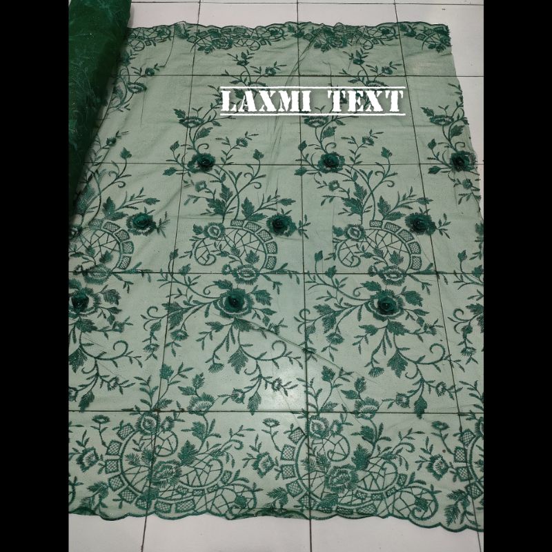 kain tile 3d / bahan tulle 3d/ TERBARU