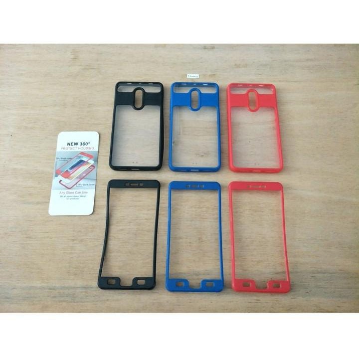 Vivo V7 Softcase Auto Focus 360 Full Cover Case Depan Belakang