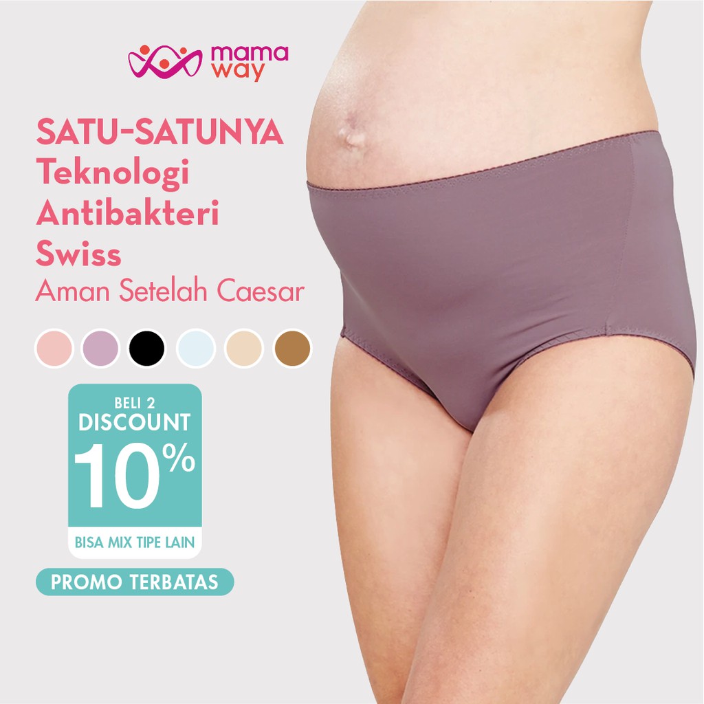 

Mamaway / Aman untuk Caesar / Celana Dalam Hamil & Menyusui High Rise / Anti Gerah Menyerap