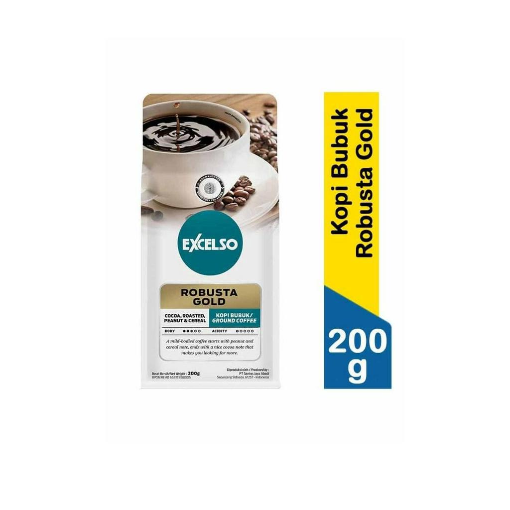

[BISA COD] EXCELSO Kopi bubuk Robusta Gold uk 200 gr