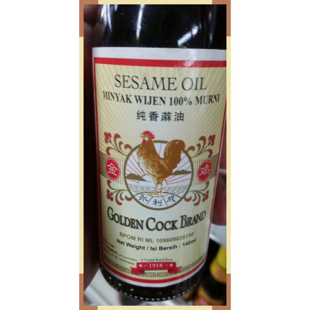 

Golden cock brand | minyak wijen murni | 140 ml