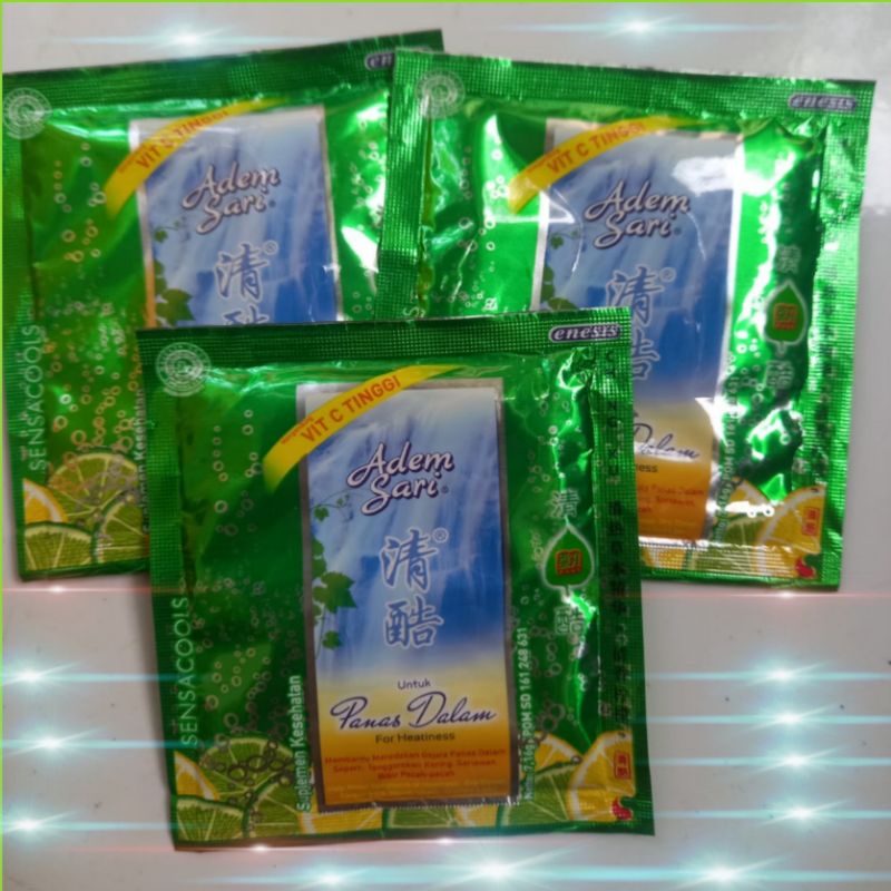 

adem sari 1 sachet netto 7 gram