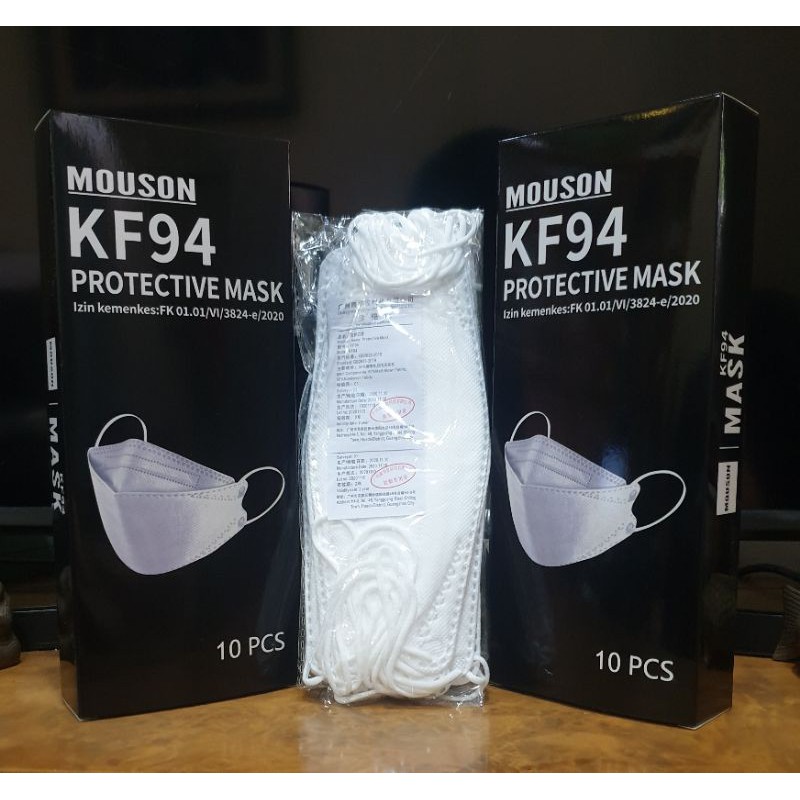 10 PCS MASKER KF 94 BFE 95% MASKER 3D 4 PLY