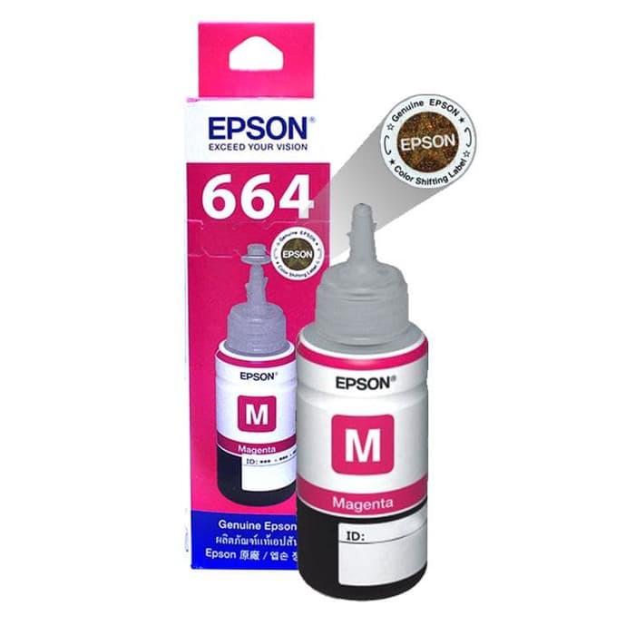 Ink Tinta printer Epson 664 70ml black yellow magenta cyan L120 L121 L110 L210 L220 L310 L350 L355 L360 L365 L380 L385 L405 L485 L555 L565 L1300