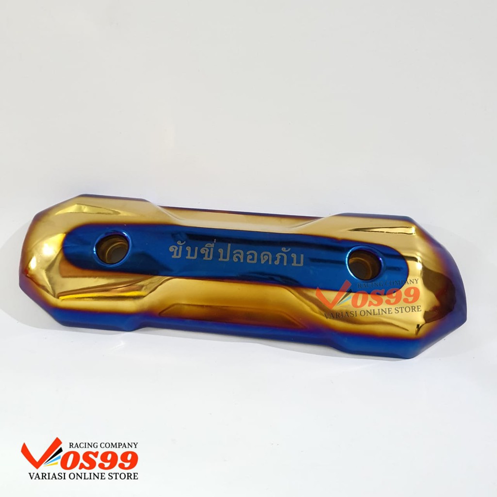 COVER TUTUP KNALPOT TAMENG ZOOMER THAILOOK TULISAN THAILAND TWOTONE HONDA BEAT SCOOPY DLL