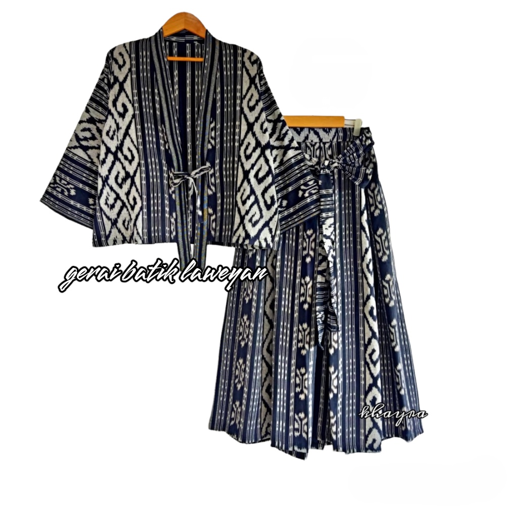 Setelan Tenun Thali Cardy tenun Etnik Outer Tenun Set Outwear tenun