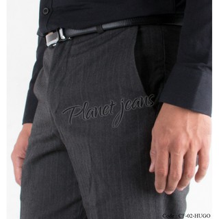  Celana  Kain  Bahan Stretch Kerja Slimfit Pria Formal 