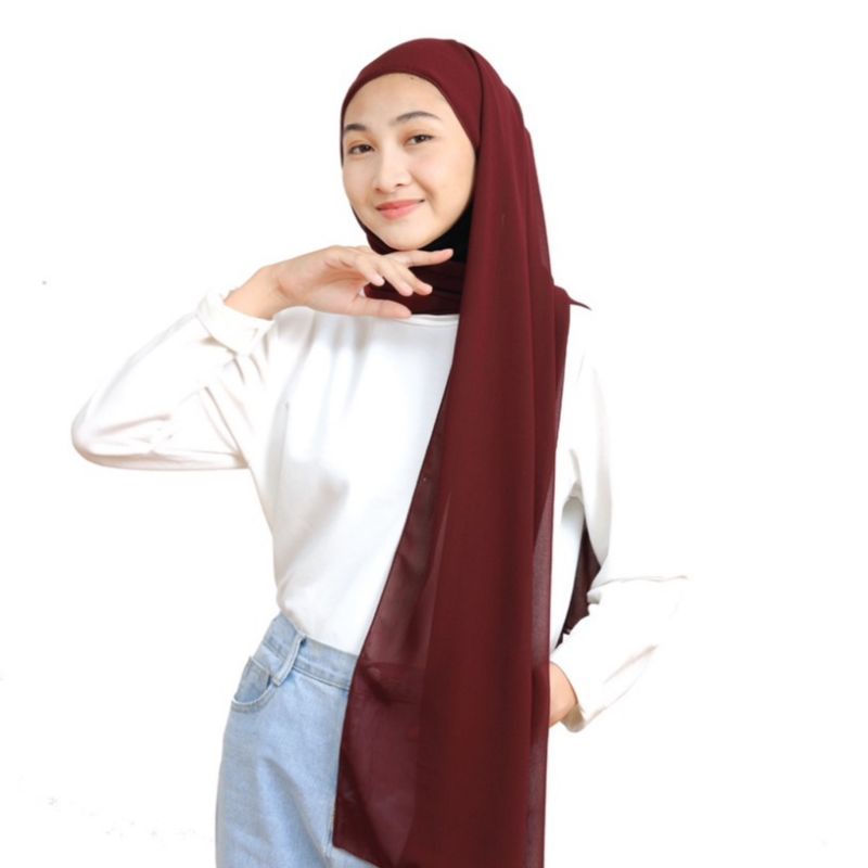 HIJAB PASHMINA INNER/JILBAB INNER/PASHMINA POLOS/175X70CM-3