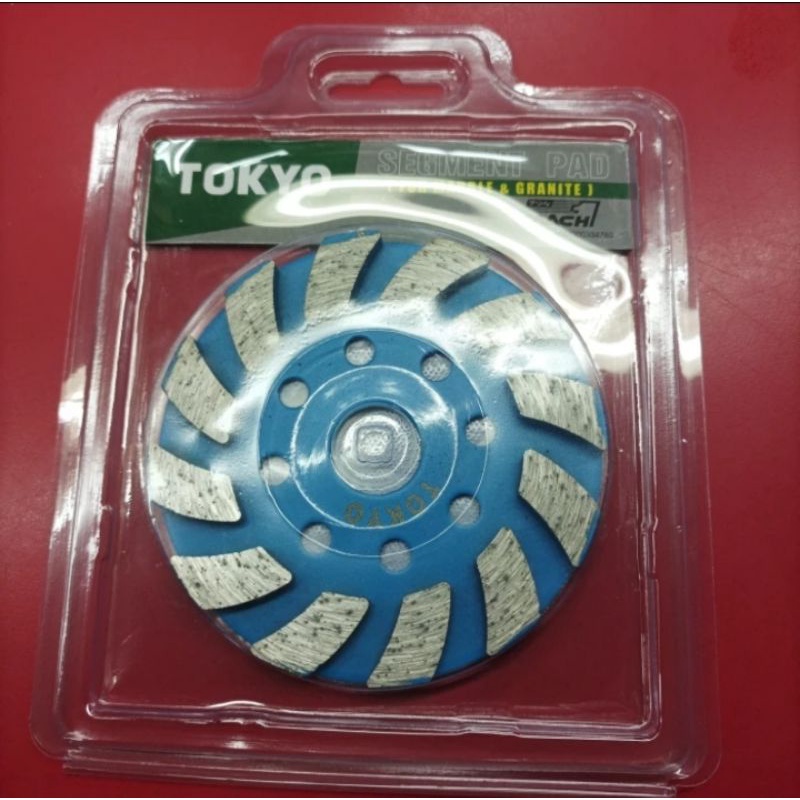 Segmen Pad #30 Diamond segmen pad poles 4" mata gerinda TOKYO