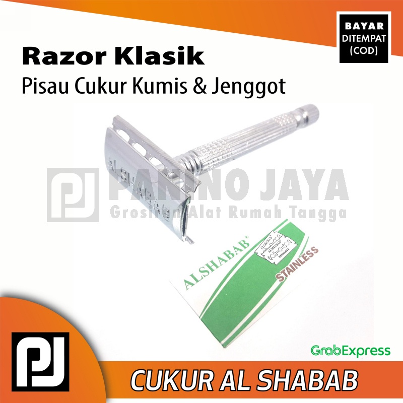 (Ori) Alat Cukur Kumis dan Jenggot AL SHABAB Original Berbahan Besi | Stainless Blades | paninojaya