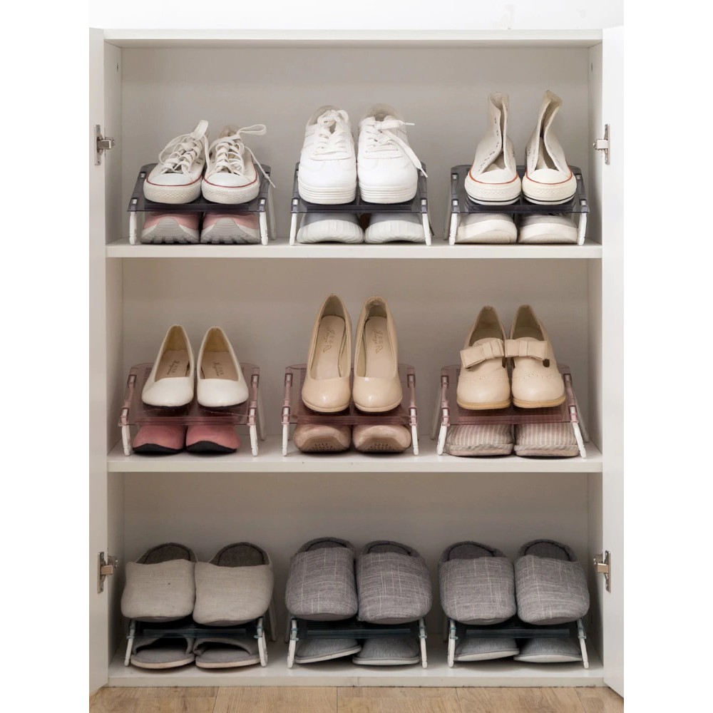 Bebas Ongkir Folding Shoe Rack Plastic Shoes Organizer Storage Rack Home Bedroom Dormitory Shoe Shopee Indonesia