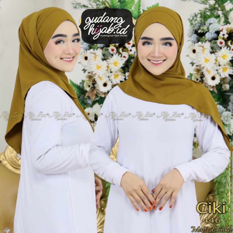 Hijab Segi Empat Inner Crinkle Airflow Premium Segiempat Crinkle Inner Airflow Premium | Hijab Crink