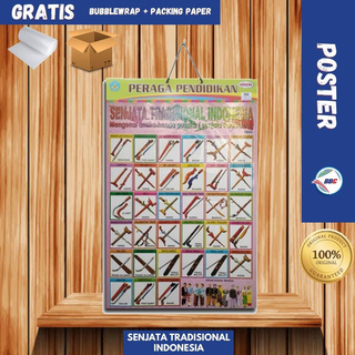 Jual POSTER EDUKASI SENJATA TRADISIONAL INDONESIA | Shopee Indonesia