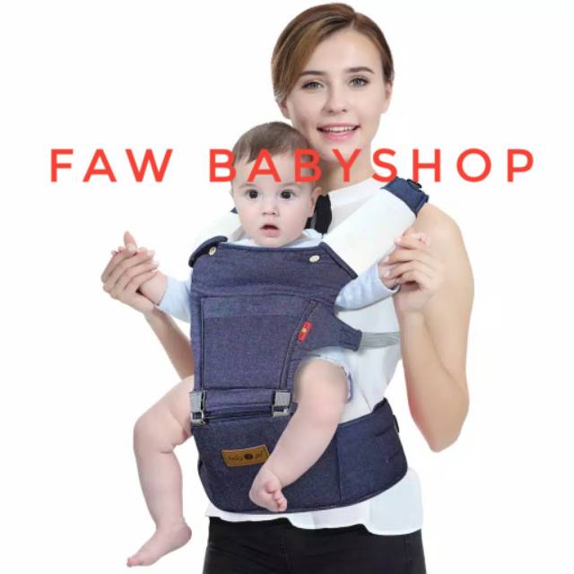 Baby Scots Baby Carrier 2 Go Hipseat Denim Gendongan Bayi B2G5103