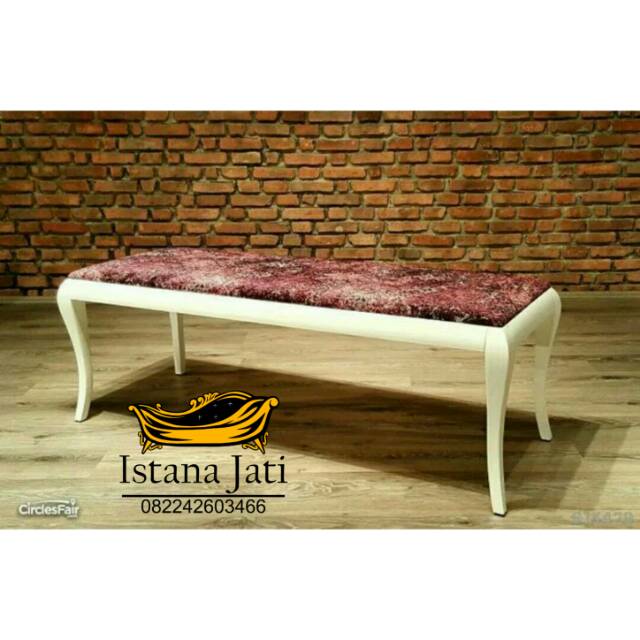 Kursi sofa stool minimalis duco/kursi sofa stool long jati/kursi sofa stool syahrini gold/meja teras