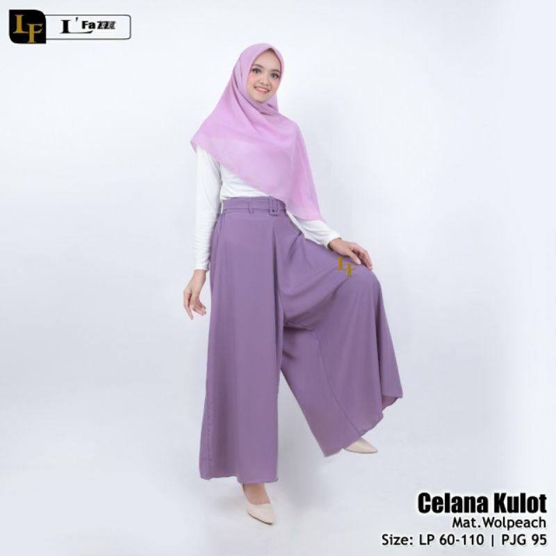 Fauraa fashion/PROMO/COD/kulot gesper/kulot wolpeach/rok celana/kulot/kulot payung/kulot jumbo/celan