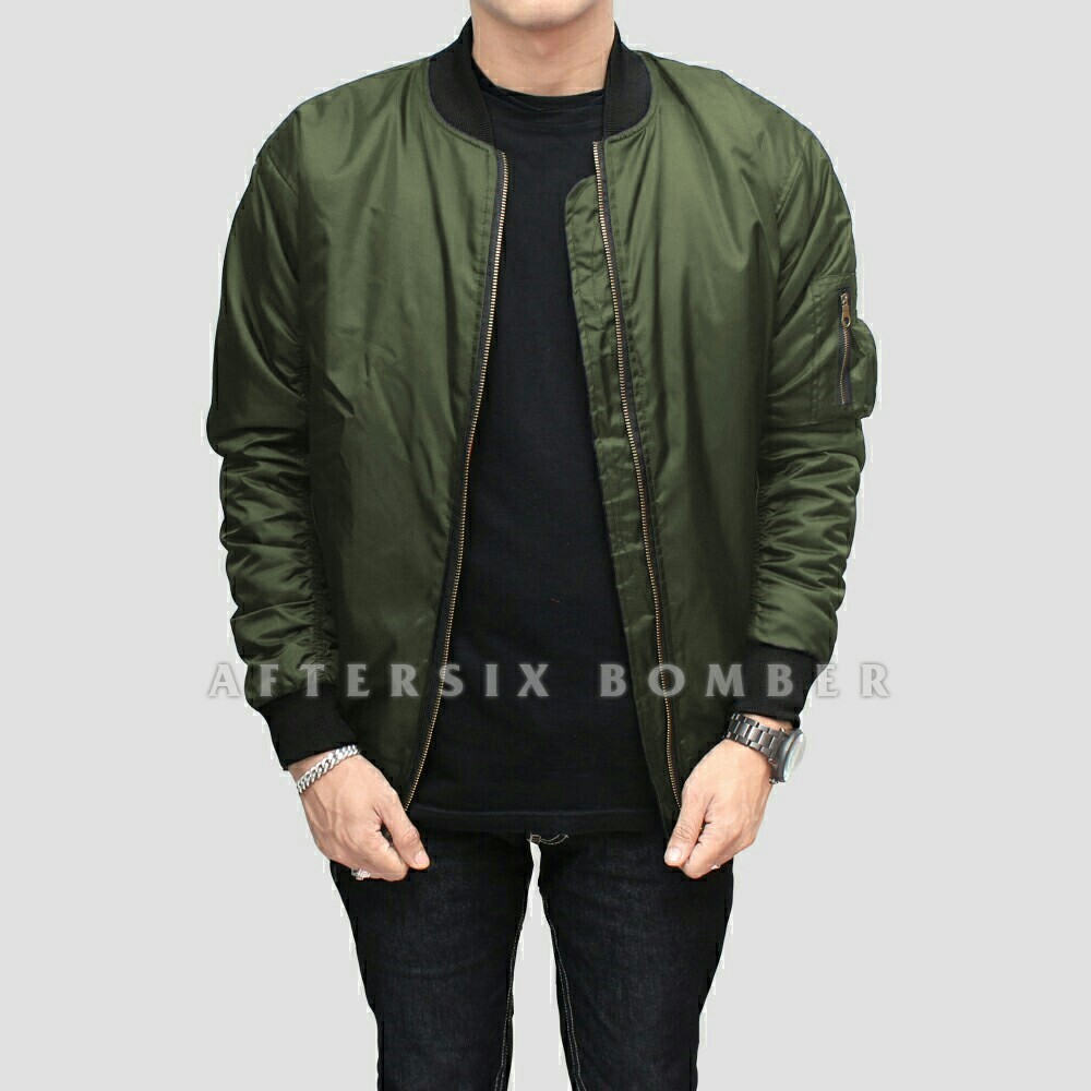 [TURUN HARGA] JAKET POLOS / JAKET PRIA BOMBER POLOS PILOT